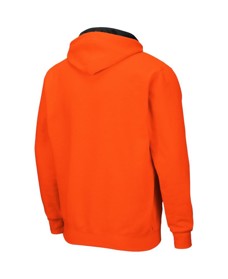 Men's Orange Oklahoma State Cowboys Arch Logo 3.0 Full-Zip Hoodie