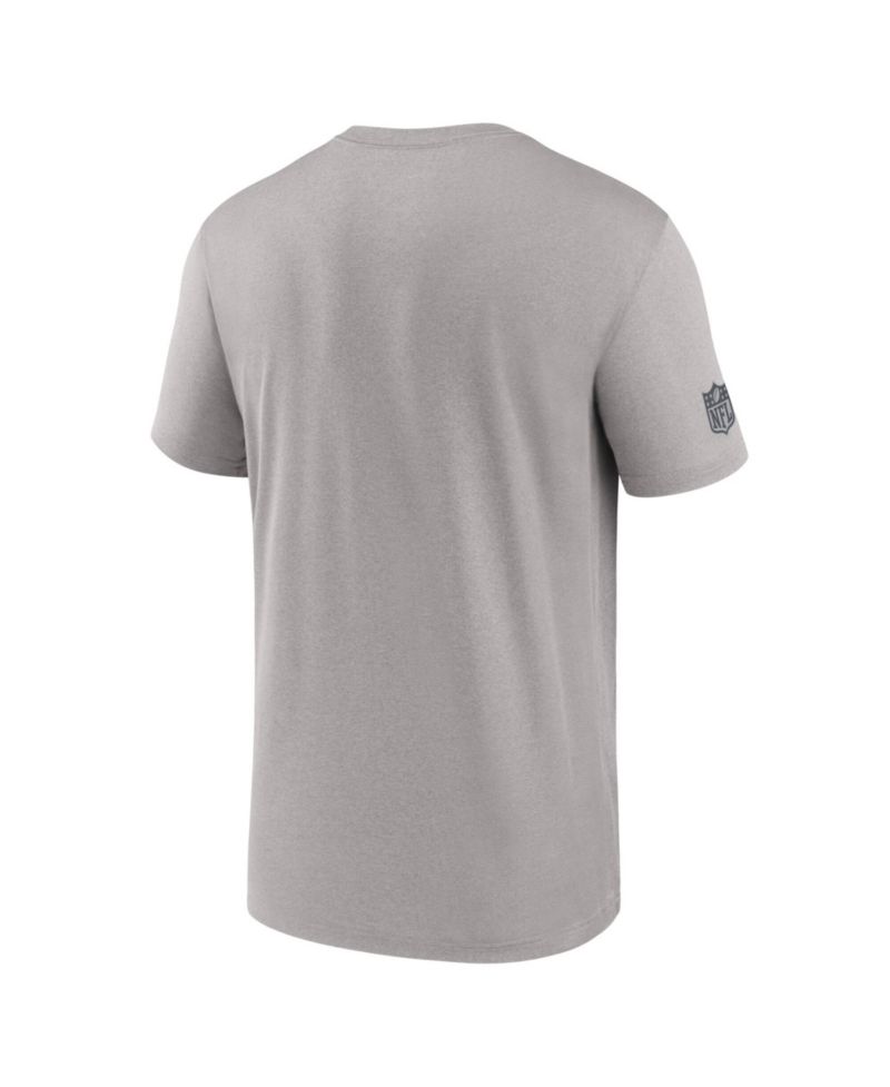 Men's Gray New York Giants Sideline Lead The Charge Legend Dri-FIT T-Shirt