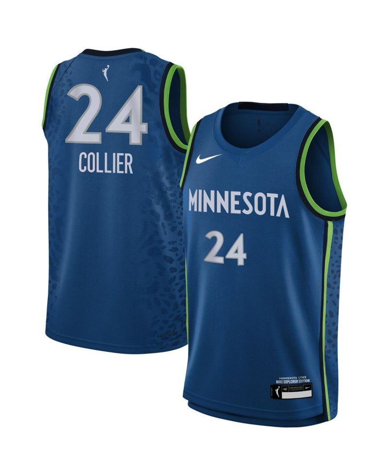 Big Boys and Girls Napheesa Collier Blue Minnesota Lynx Explorer Edition Player Jersey