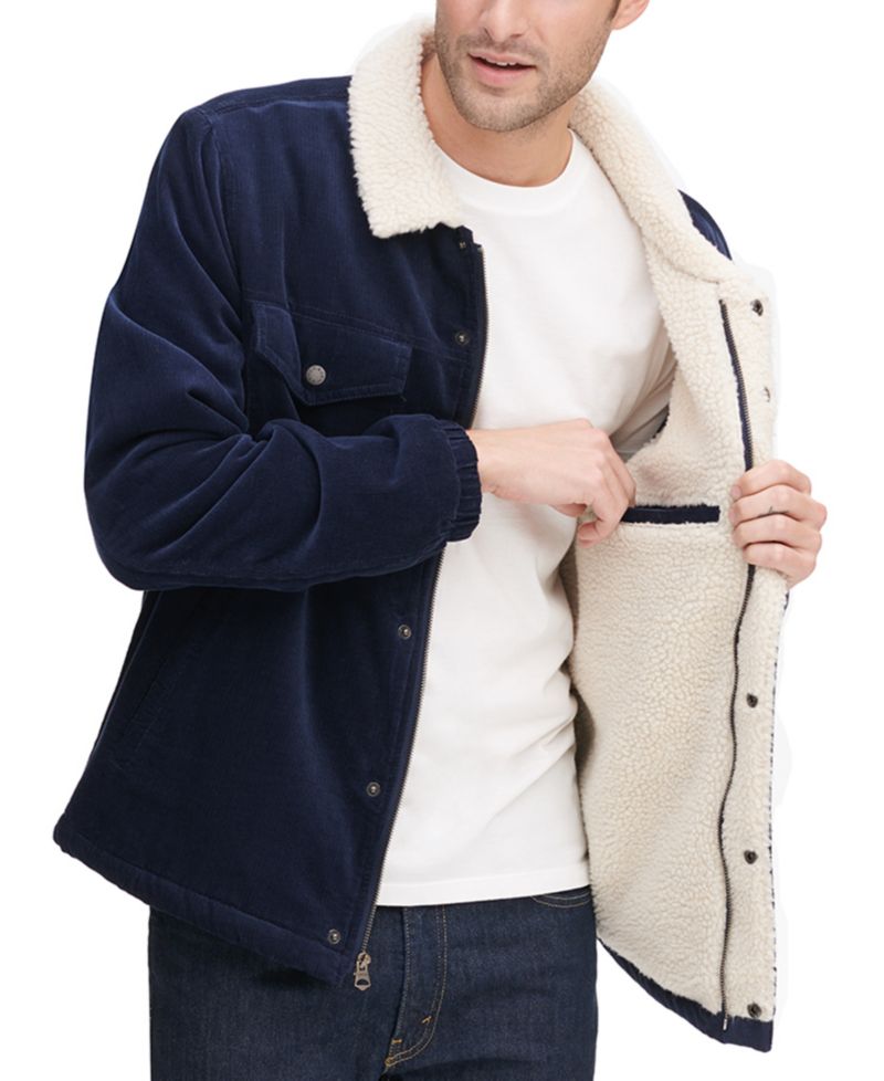 Men's Fleece-Lined Corduroy Trucker Jacket