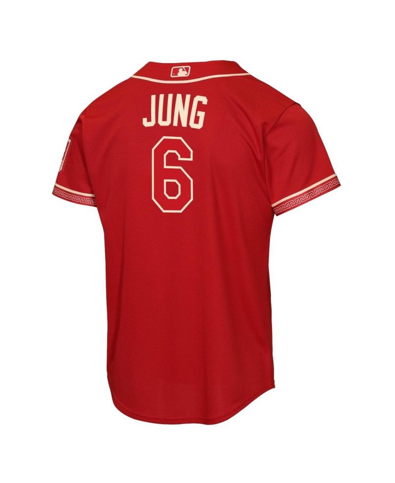 Big Boys and Girls Josh Jung Red Texas Rangers 2026 City Connect Stadium Jersey