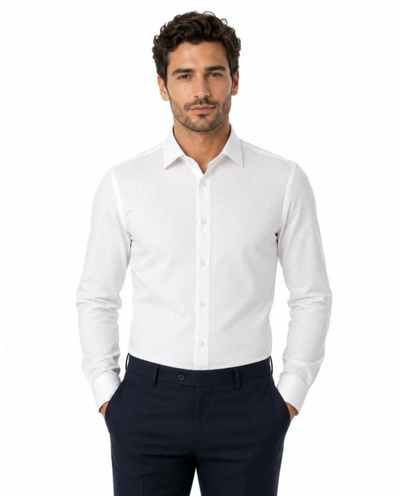 Men's Slim Fit Baby Button-Down Shirt