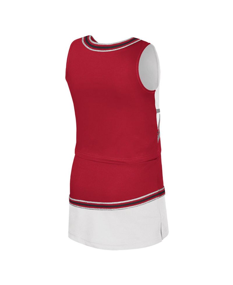 Big Girls 2-Piece Cardinal Arkansas Razorbacks Lollipop Park Cheer Set