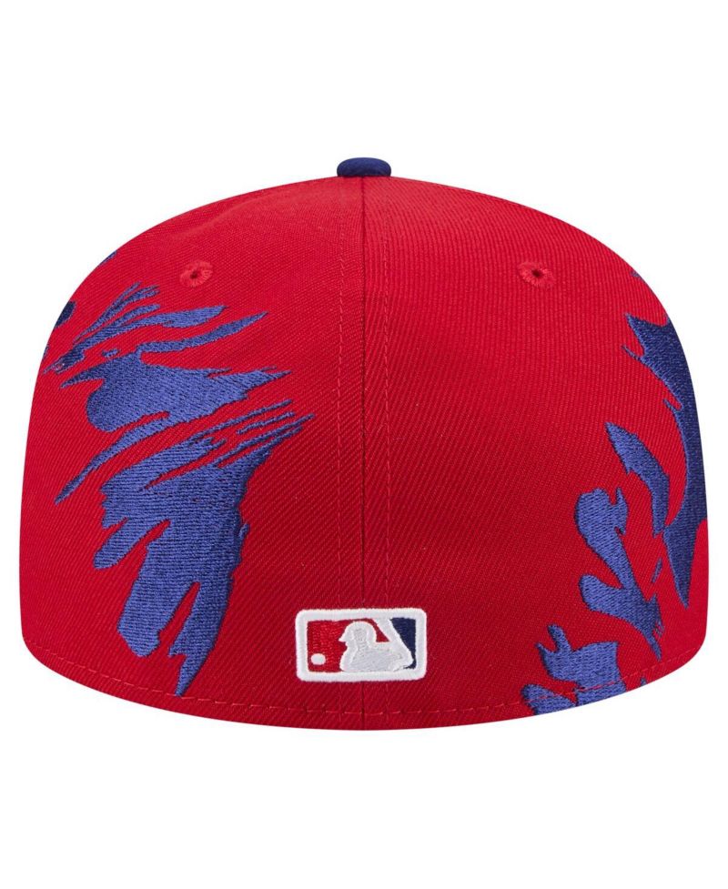 Men's Red/Royal Philadelphia Phillies Retro Pattern 59FIFTY Fitted Hat