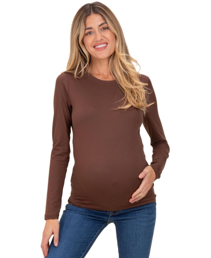 Women's Maternity Basic Long Sleeve Top
