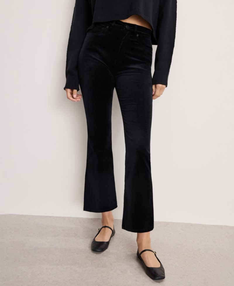 Women's Velvet Good High Rise Kick Flare Pants, Regular & Plus Size