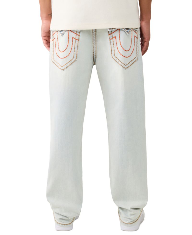Men's Baggy Light Wash Relaxed-Fit Jeans