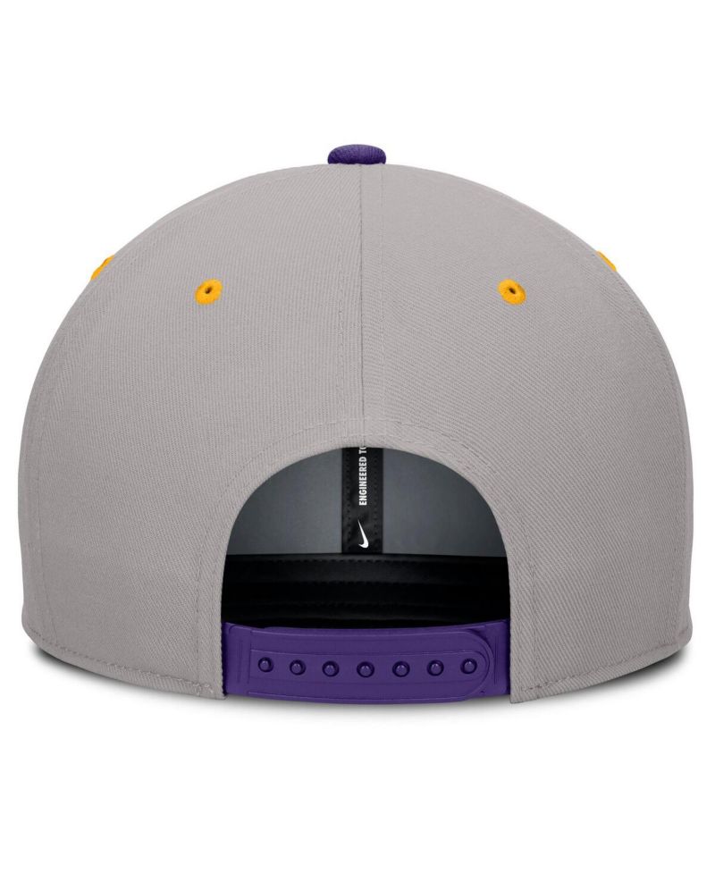 Men's Purple/Gray LSU Tigers Prep Pro Performance Snapback Hat