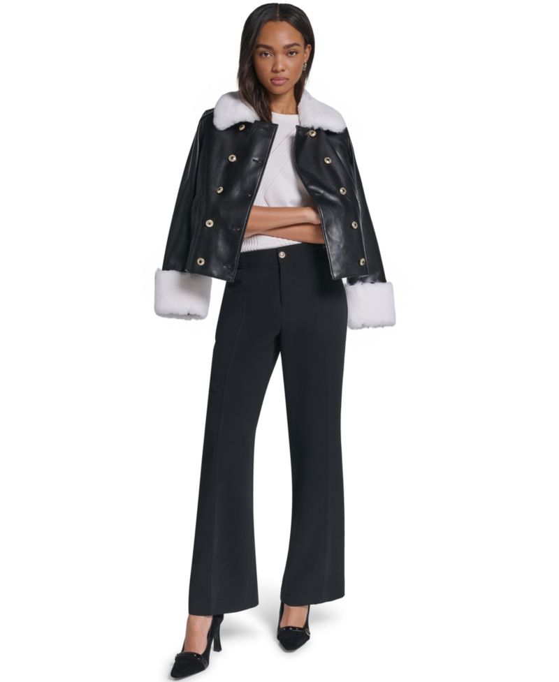 Petite High-Waisted Wide-Leg Pants