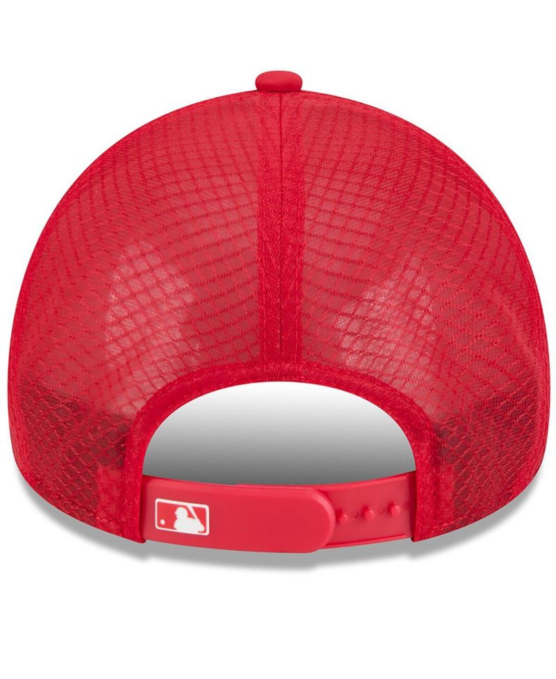 Men's Red Philadelphia Phillies 2026 Batting Practice Alternate Apex 9FORTY Adjustable Hat