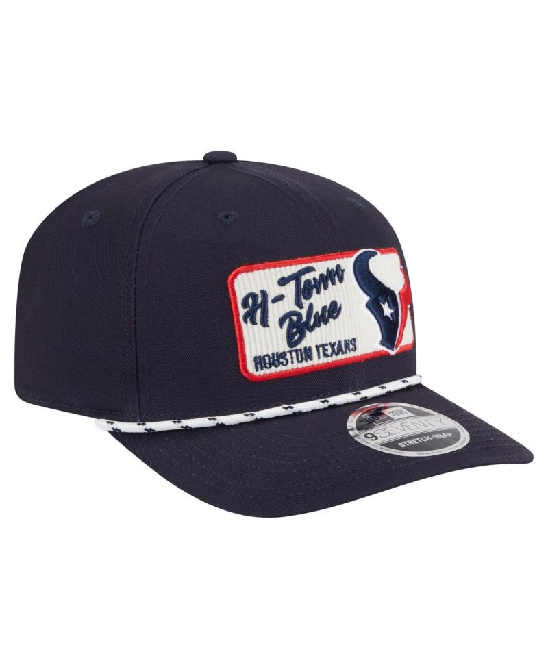 Men's Navy Houston Texans Chant 9SEVENTY Stretch-Snap Hat