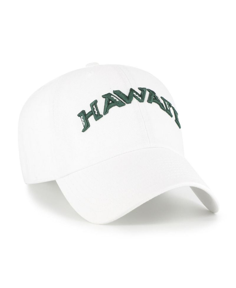 Men's White Hawaii Rainbow Warriors Clean Up Adjustable Hat