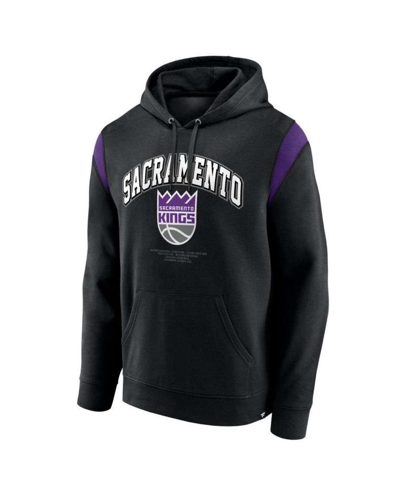 Men's Black Sacramento Kings Scorer Pullover Hoodie