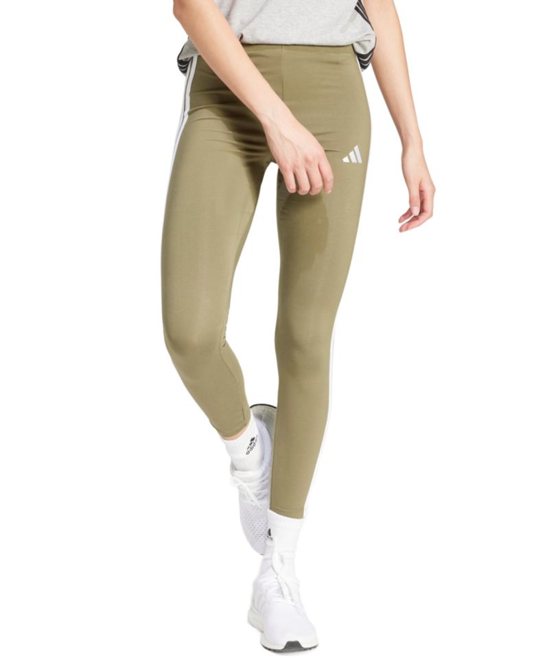 Plus Size Essentials 3-Stripes Cotton Leggings