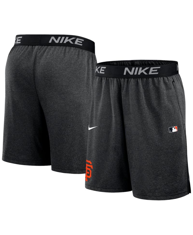 Men's Black San Francisco Giants Authentic Collection Performance Knit Shorts