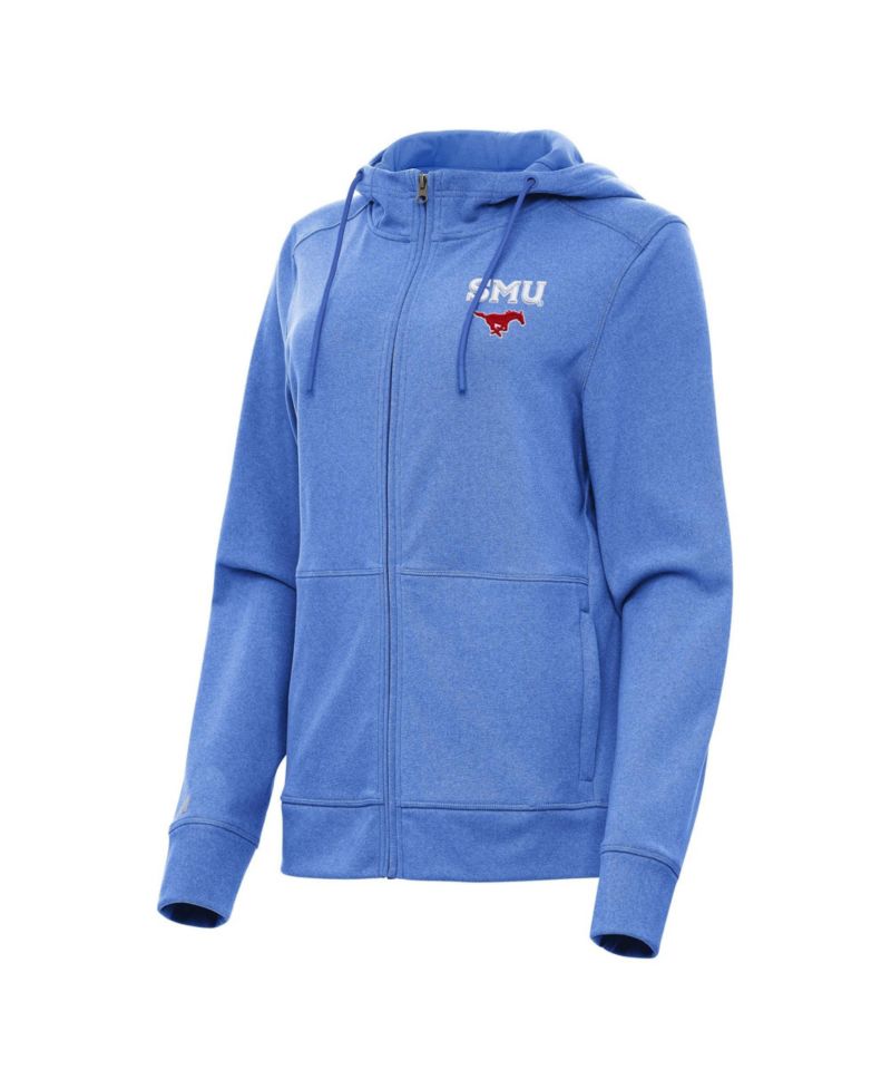 Women's Heather Royal SMU Mustangs Seeker Full-Zip Hoodie