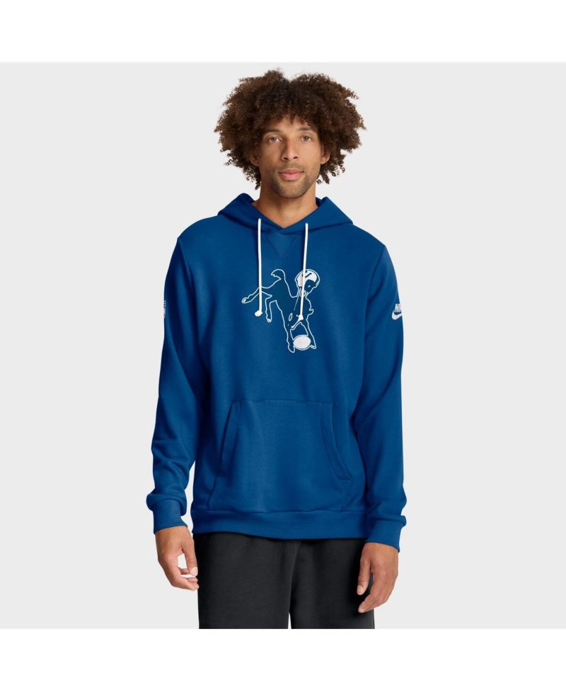Men's Royal Indianapolis Colts Sideline Standard Issue Alt 2 Dri-FIT Hoodie