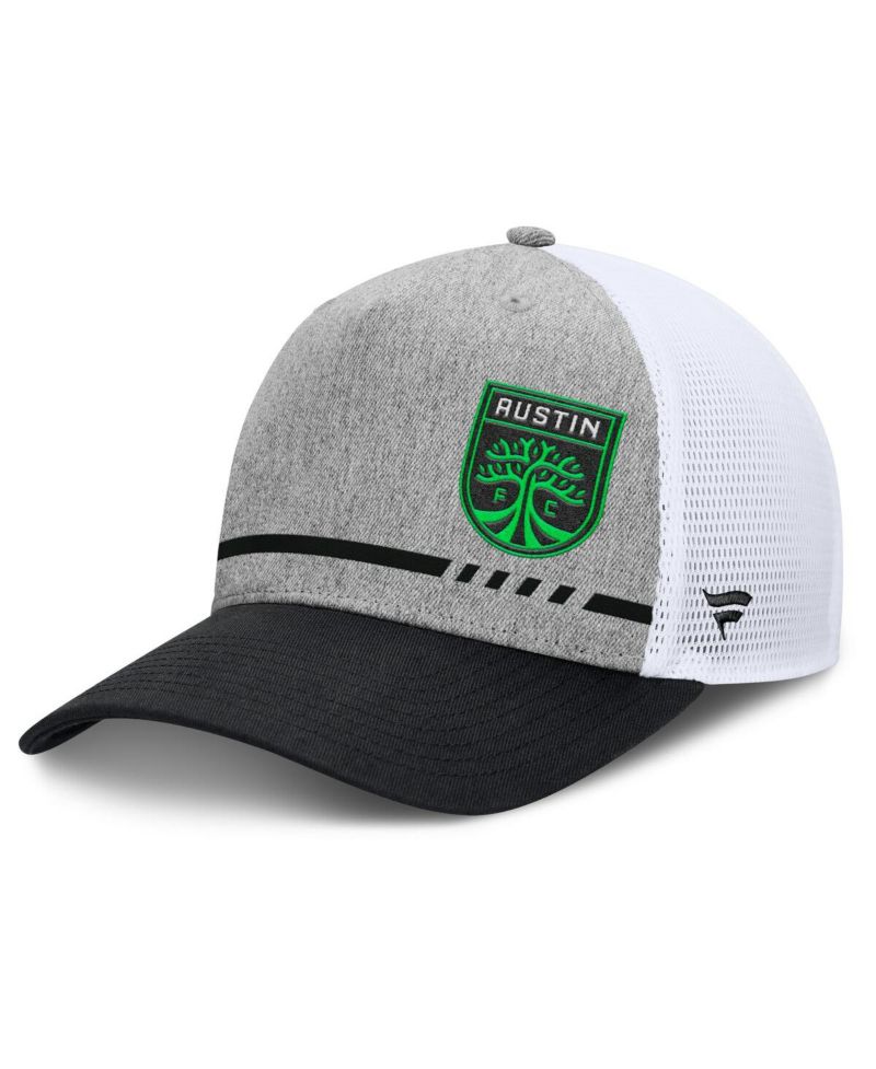 Men's Heather Gray Austin FC Low Block Trucker Adjustable Hat