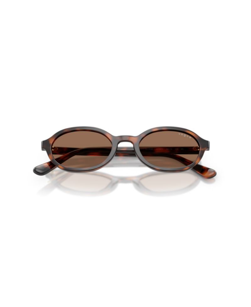 Kids' VJ2036 Oval Tortoise-Shell-Print Sunglasses