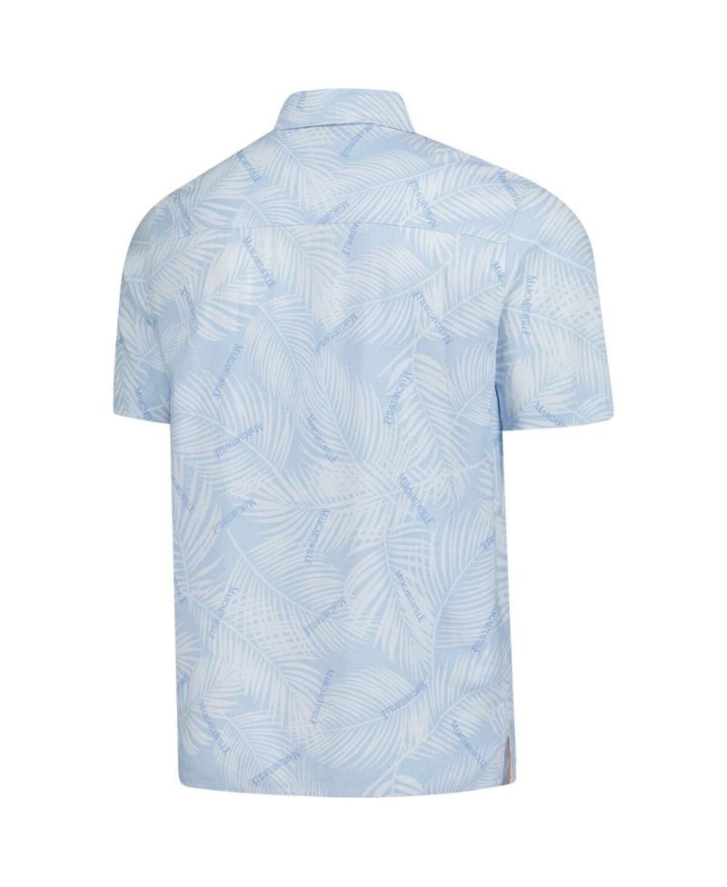 Men's Blue Cincinnati Reds Linen Party Button-Up Shirt