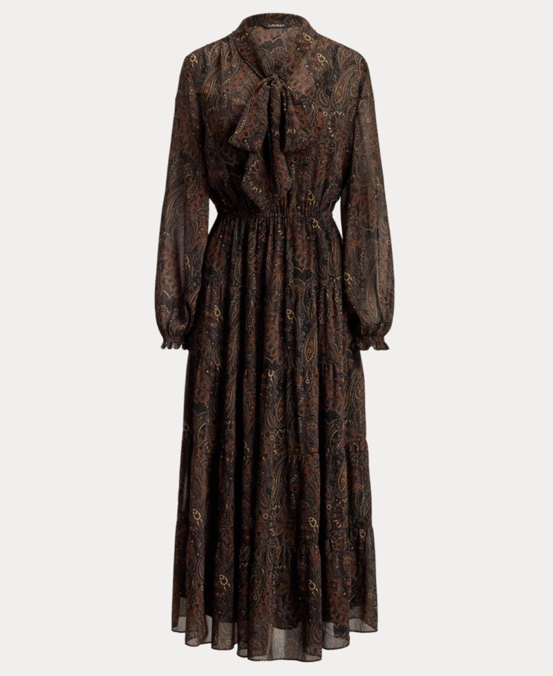 Women's Long-Sleeve Flare Dress
