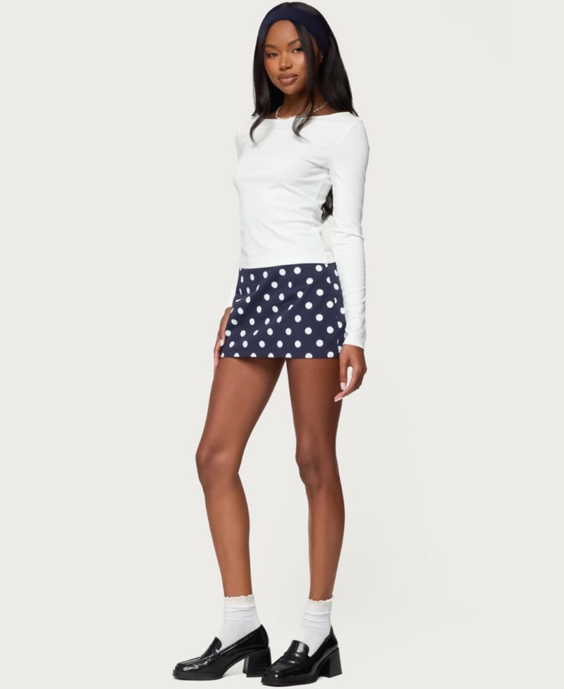 Women's Savi Boat Neck Long Sleeve Top
