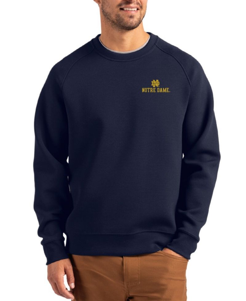 Men's Navy Notre Dame Fighting Irish Roam Pullover Sweatshirt