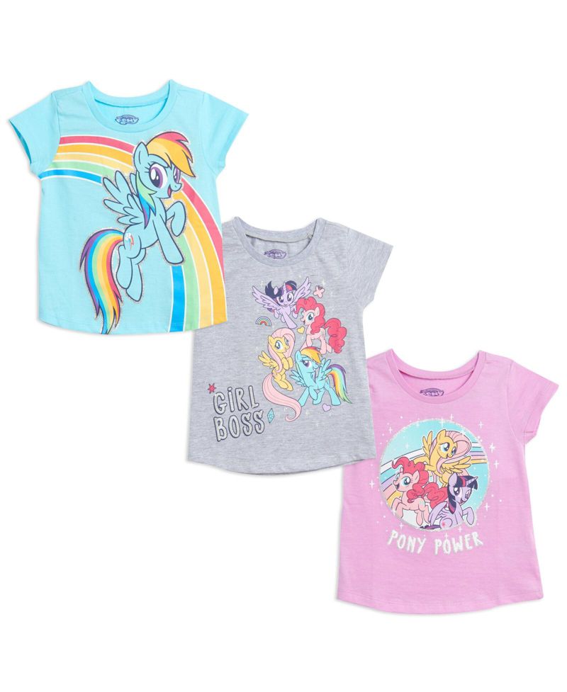 Girls My Pony 3 Pack T-Shirts