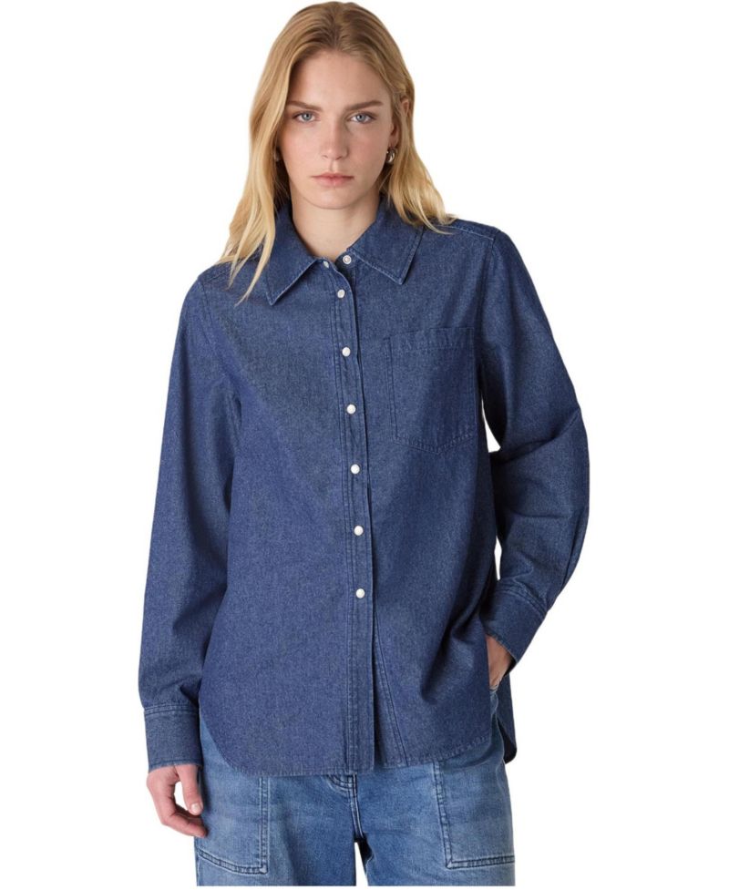 Women's Pocket Detail Cotton Shirt