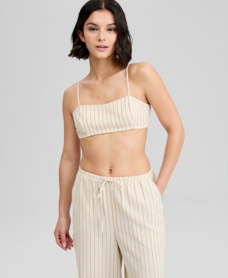 Women's Striped Bandeau Top