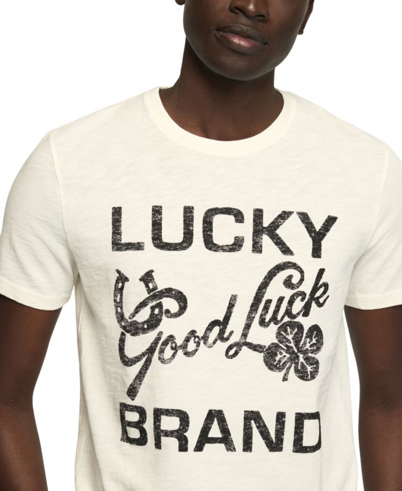 Men's Good Luck Graphic Regular-Fit T-Shirt