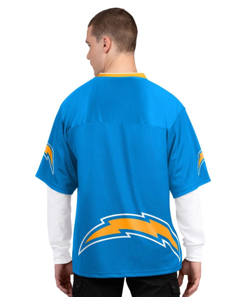 Men's Los Angeles Chargers Graphic Short-Sleeve and Long-Sleeve T-Shirt, 2-Piece Set