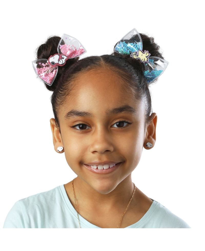 Snoopy Woodstock Shaker Hair Bows 3-Piece Set Official License, Peanuts Gifts, Snoopy Things
