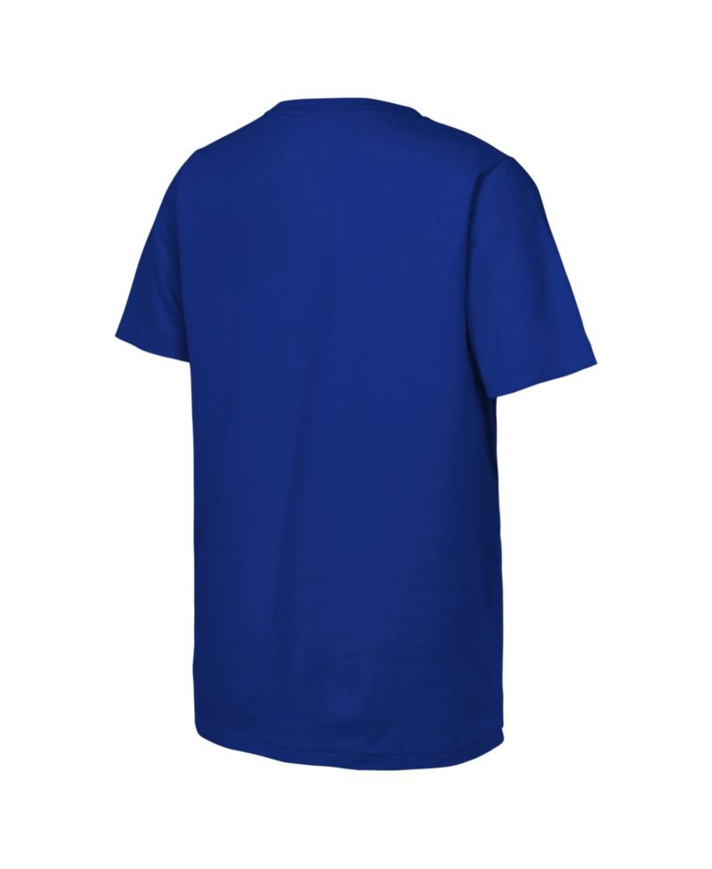 Big Boys and Girls Shohei Ohtani Royal Los Angeles Dodgers Caricature Clash T-Shirt