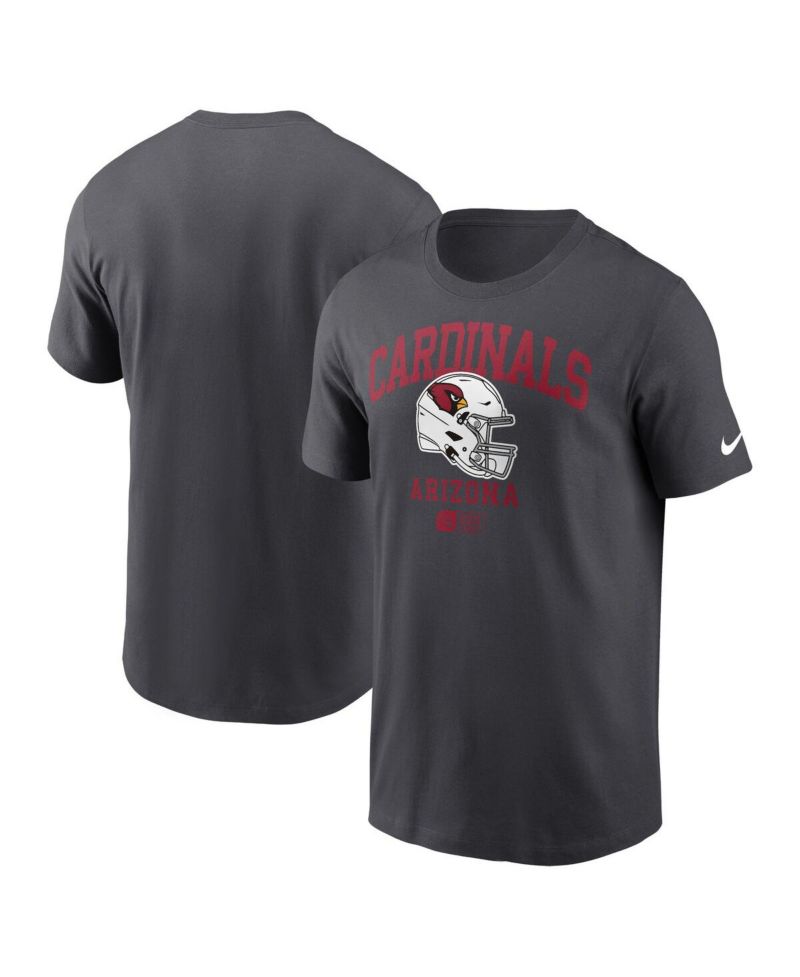 Men's Anthracite Arizona Cardinals Helmet Essential T-Shirt