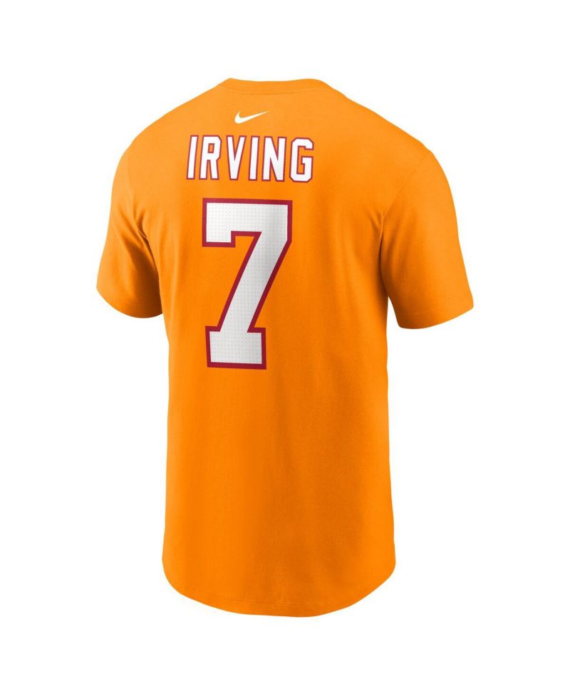 Men's Bucky Irving Orange Tampa Bay Buccaneers Player Name & Number T-Shirt