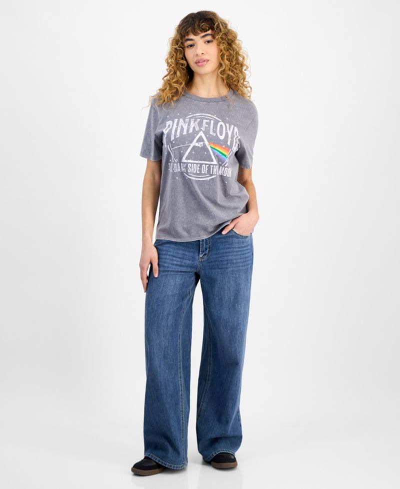 Juniors' Pink Floyd Graphic-Print Tee