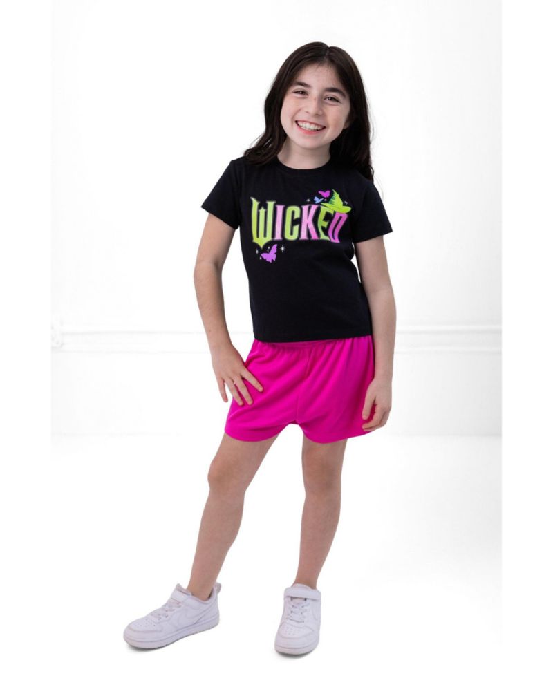 Girls' (5-16) Athletic 2-Piece T-Shirt and Shorts Set