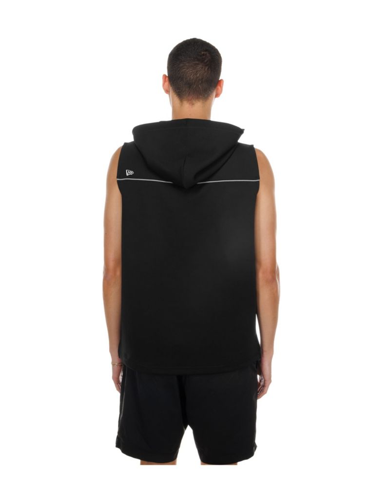 Men's Black Cincinnati Bengals Combine Authentic Sleeveless Hoodie