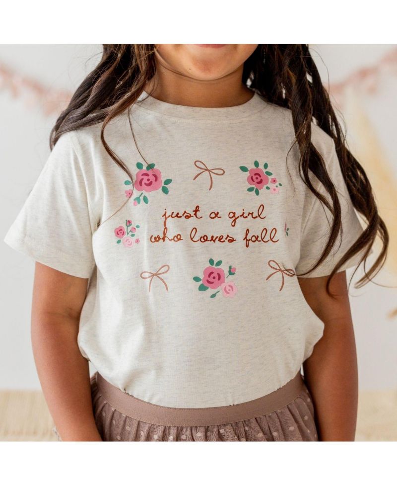 Big Girls (10-12) Just A Fall Short Sleeve T-Shirt