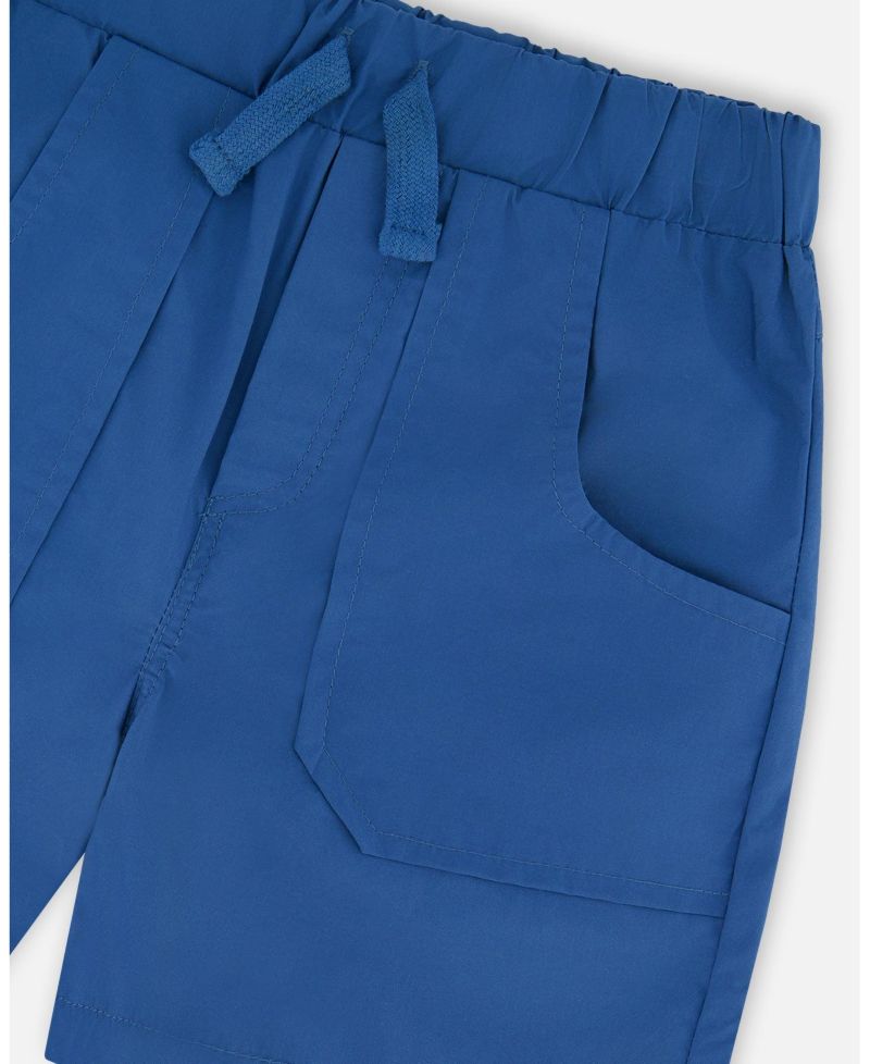 Toddler Boys Parachute Shorts with Patch Pockets