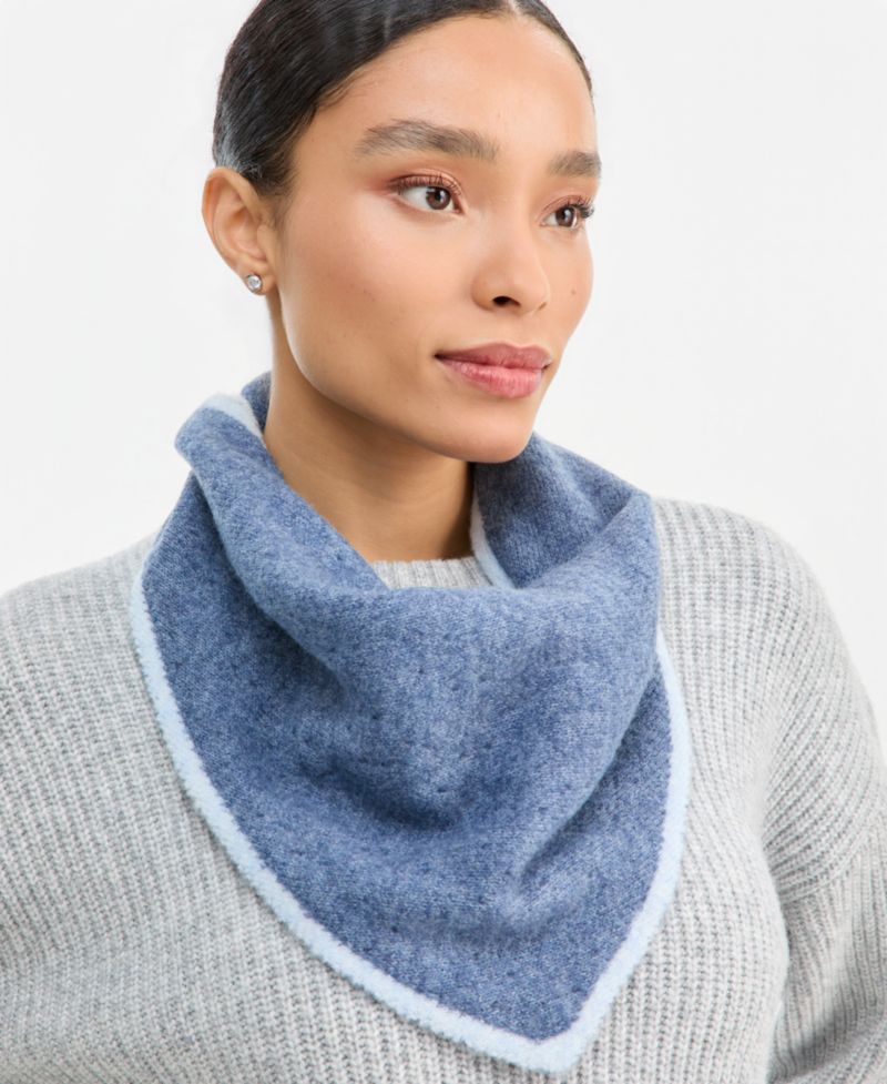 Women's Tipped-Edge Sequin Two-Pack Triangle Scarf Gift Set