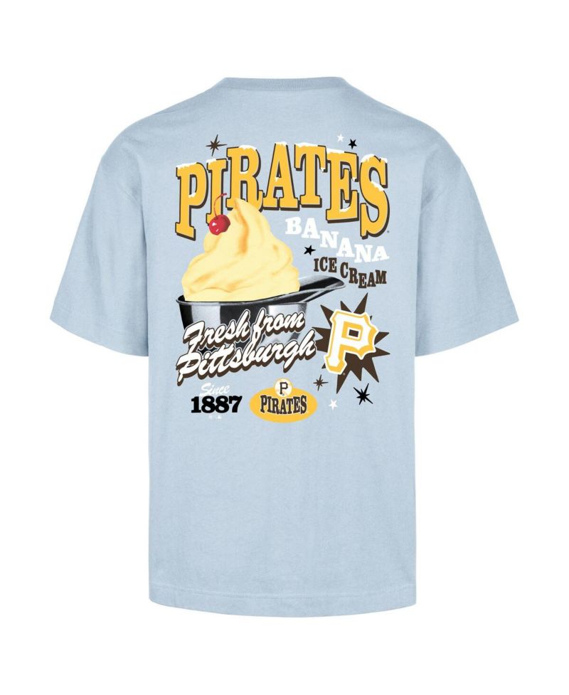 Men's Light Blue Pittsburgh Pirates Ice Cream Parlor Foundation T-Shirt