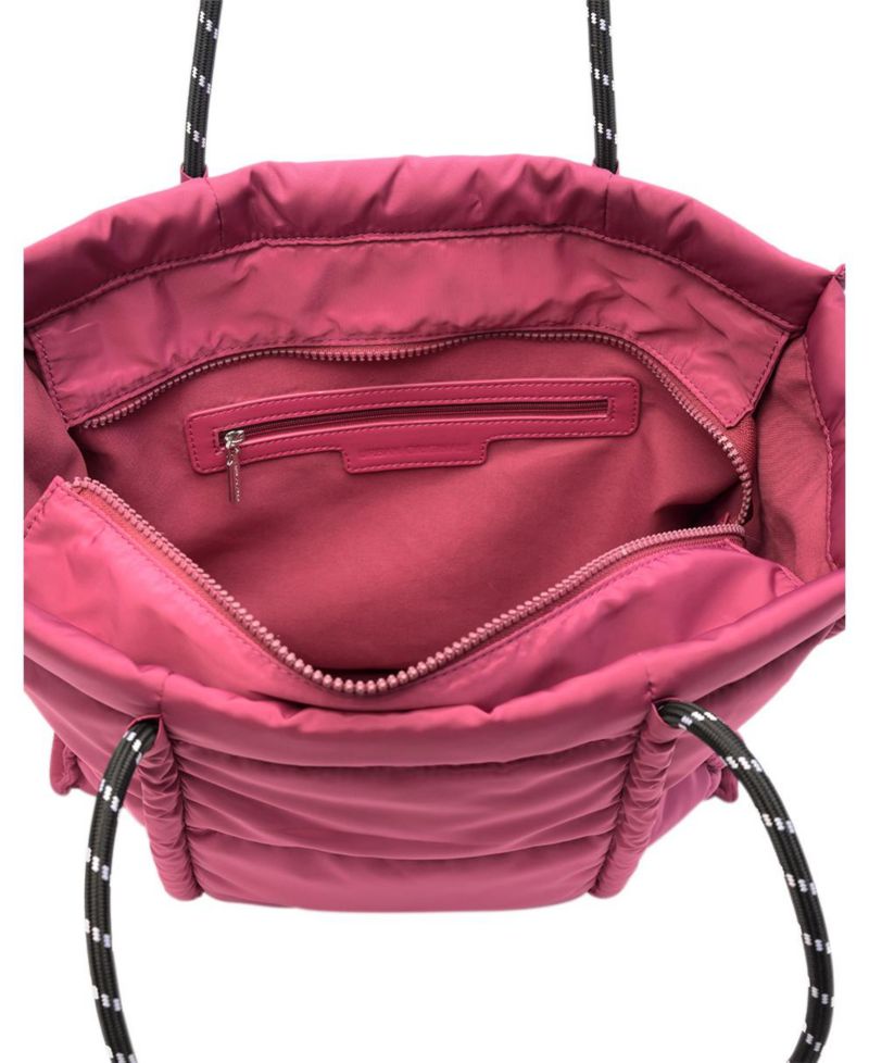Palm Faux Leather Tote Bag