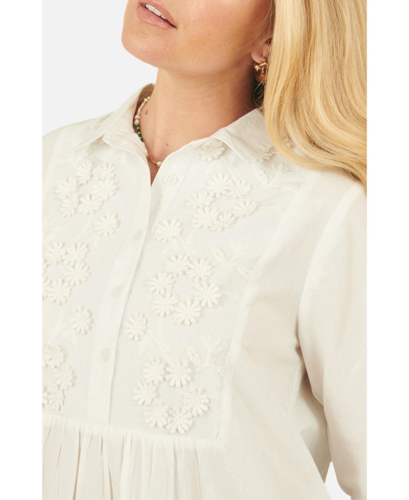 Women's Cotton Flower Tunic Dress