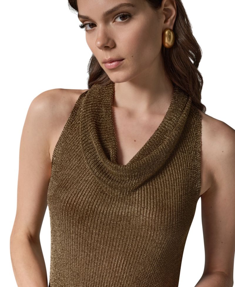 Women's Cowl Neck Sleeveless Sweater
