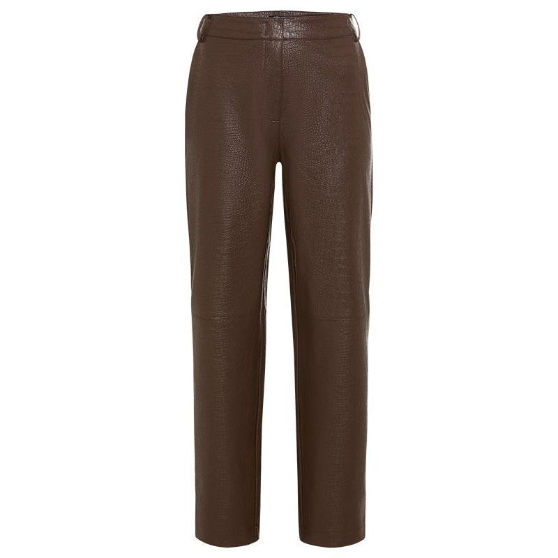 Women's Mona Fit Straight Leg Faux Croc Cropped Pant
