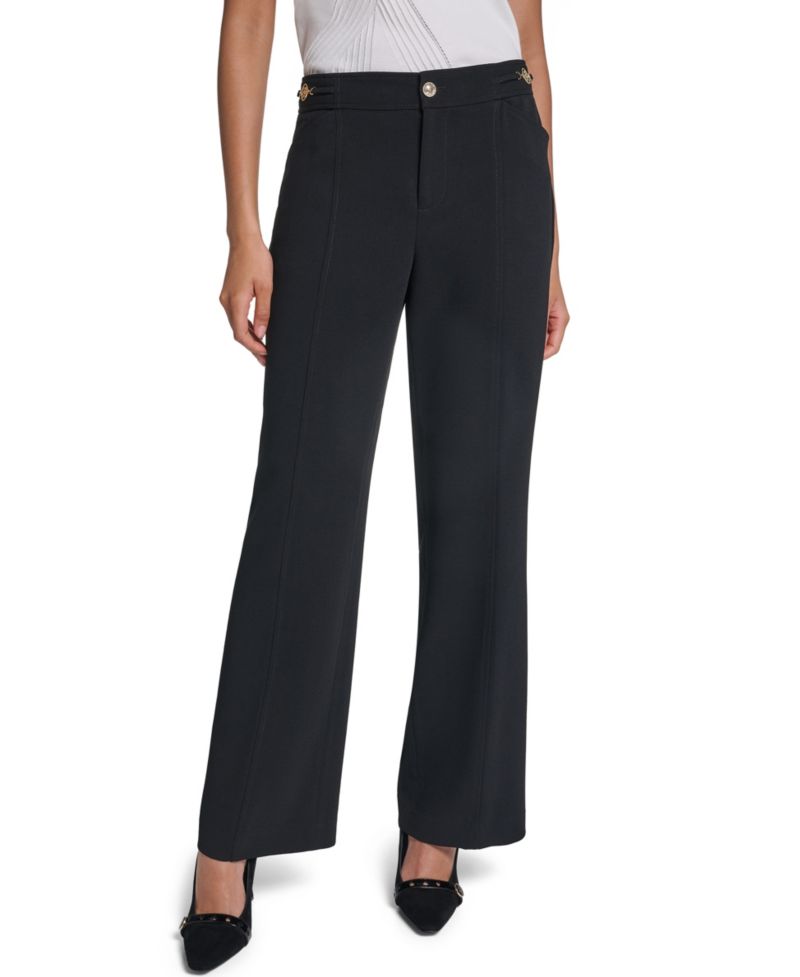 Petite High-Waisted Wide-Leg Pants