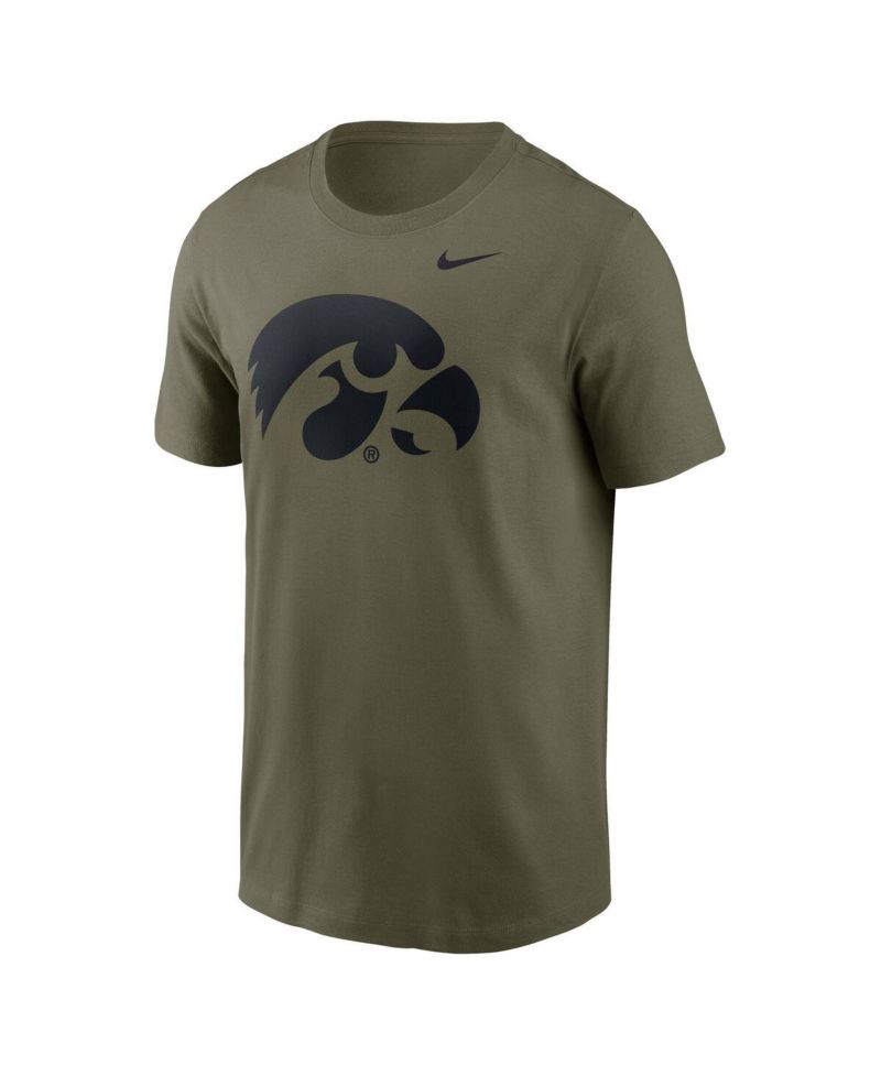 Men's Olive Iowa Hawkeyes Primetime Logo Performance T-Shirt