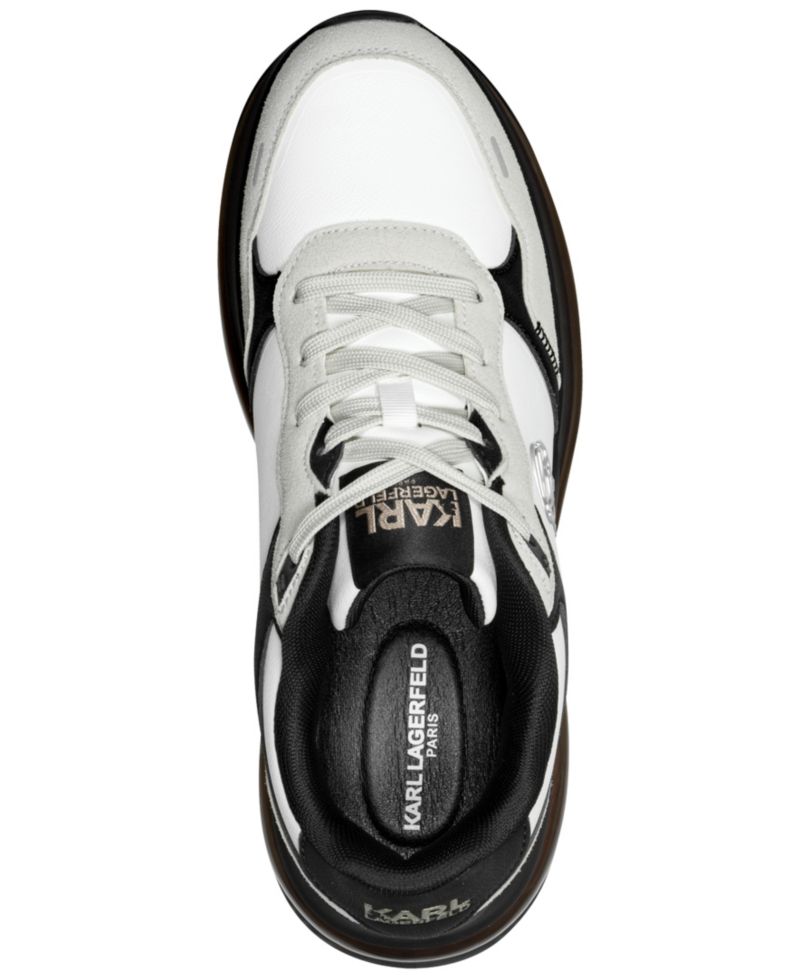 Karl Lagerfeld Men's Nadir Mixed-Media Lace-Up Runner Sneakers